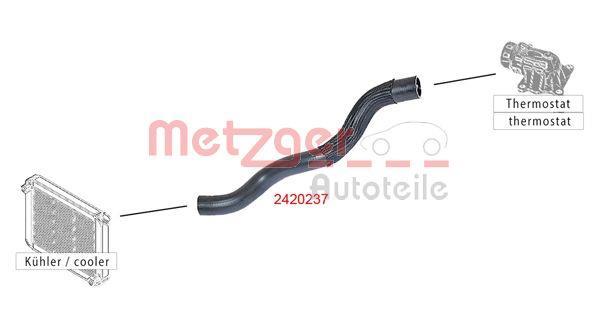 Tubería de radiador METZGER ref. 2420237